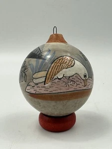 Vtg Rare Ken Edwards Tonala Pottery Bird Ornament 2.5” - Picture 1 of 8