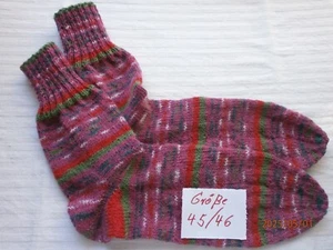 Socken handgestrickt Wollsocken Gr. 45/46 - Bild 1 von 9