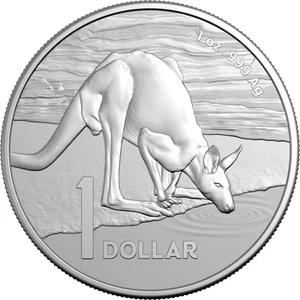 Moneda de plata fina de 1 oz serie Canguro DESERT LIFE 2024 esmerilada sin circular - Imagen 1 de 3