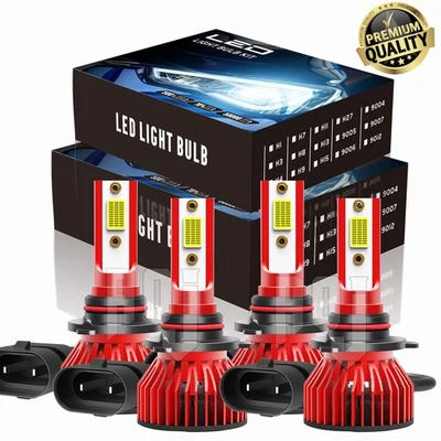 For GMC SAVANA 2500 3500 1996-2023 Combo 9005+9006 LED Headlights High+Low Bulbs - Изображение 1 из 4