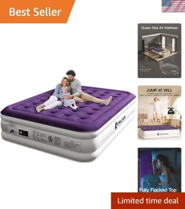 Bequeme Queen Luftmatratze - wasserdicht, durchtrittsicher, 18 Zoll Höhe - Bild 1 von 10