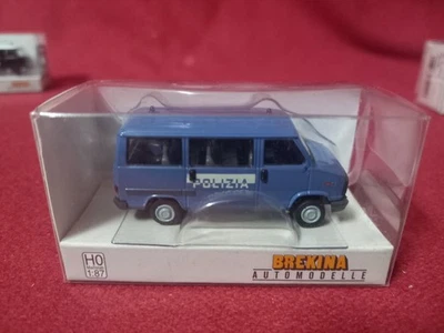 FIAT DUCATO BUS POLIZIA BREKINA SCALA 1/87 HO ART: 34909 Rivarossi Lima - Immagine 1 di 3