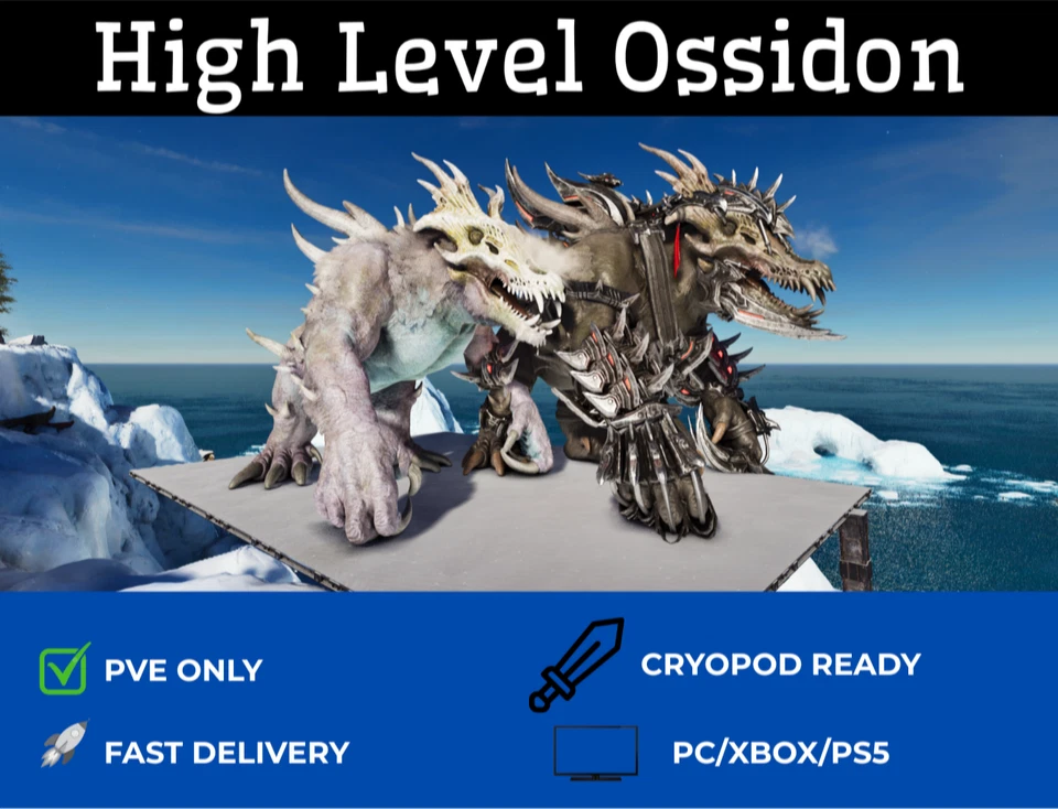 🔥ARK Survival Ascended PvE High Level Ossidon M lvl 199 PC/XBOX/PS5 ASA - Image 1 of 3