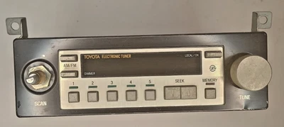 1980 1981 Toyota Celica Fujitsu Electronic Tuner Radio 86120-14350 AMFM - Image 1 of 4