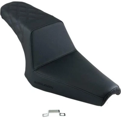 Asiento trasero escalonado LS SADDLEMEN (NLA) - negro motocicleta bicicleta de calle Y13-16-173 Foto 1 de 3