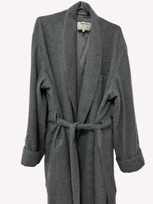 Johnstons of Elgin Cashmere Robe, Silk lining, grey Foto 1 de 4