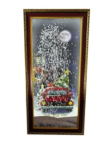 Winter Wonderland Snowing Wall Plaque Snowing Effect Music Led 79 cm Christmas - Picture 1 of 13