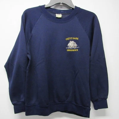 Vtg 70-80s Cutty Sark Greenwich Made in Britain Embroidered Ship Sweatshirt sz S - Image 1 of 4
