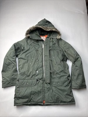 Vintage Military Flying Fur Parka N3-B Jacket Sz Medium Golden Fleece WPL-5344 - Image 1 of 4
