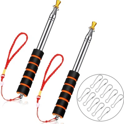 Flaggenmast Teleskop Edelstahl 2m UV resistant Transportabel BannerRack - Bild 1 von 2