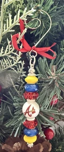 Handgefertigte Atlanta Braves Ornament-Perlen MLB Fan Geschenk-Baseball Dekor - Bild 1 von 4