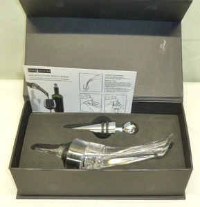 Vino Master Vino Aireador Vertedor Premium Aireación Decantador Caño Negro con Estuche - Imagen 1 de 9