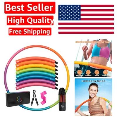 Aro de fitness con peso para adultos, 2,8 lb, tamaño grande ajustable para trabajo básico... Foto 1 de 4