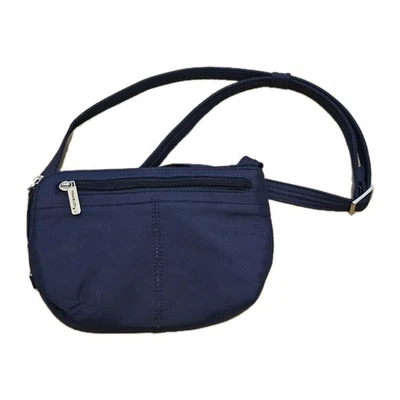 Travelon Anti Theft Classic Crossbody Bag RFID Travel Purse Midnight Blue - Image 1 of 4