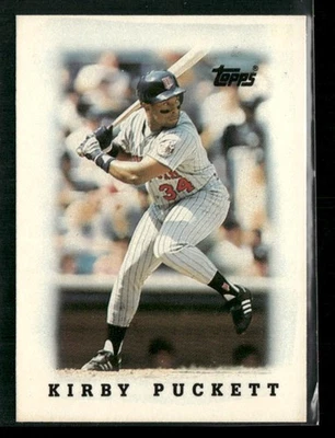 1988 Topps Major League Leaders Minis #23 Kirby Puckett Minnesota Twins - Image 1 of 2