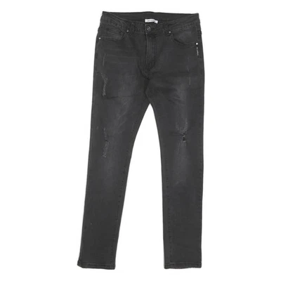 Pantalones de mezclilla ajustados negros GF FERRE para mujer W28 L27 elásticos mezcla de algodón Foto 1 de 4