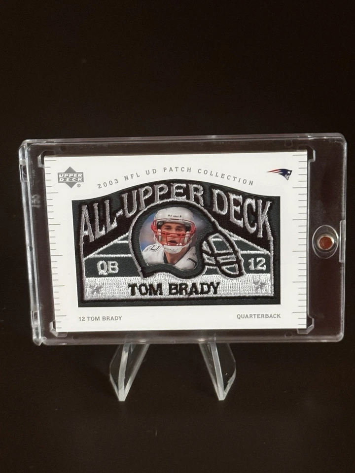 2003 Upper Deck UD Коллекция Нашивок Том Брэди UD-5 Хрустящая Чистота 🐐! - Изображение 1 из 2