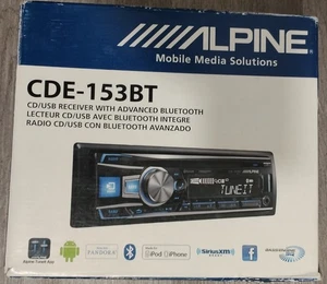 Alpine CDE-153BT Bluetooth CD Car Stereo Android iPhone AM FM XM MP3 USB Aux 6Ch - Picture 1 of 8