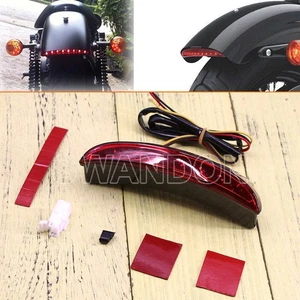 Best Red GM MOTORCYCLE Scooter 8LED Fender REAR TAIL BRAKE STOP LIGHT 12V - Picture 1 of 9