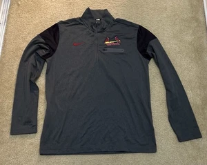 Nike Baseball St Louis Cardinals Herren Gr. M Langarm Pullover 1/4 Zip Shirt - Bild 1 von 24