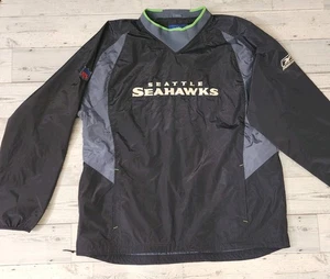 Vintage Seattle Seahawks Reebok Windbreaker Jacke On Field NFL Erwachsene - Bild 1 von 8