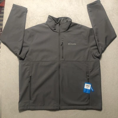 Columbia Ascender Soft shell Jacket 3XL Gray Full Zip Water Resistant NWT - Image 1 of 4