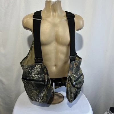 Tarantulas Mossy Oak Break Up Camo Turkey Hunting Vest USA Made L/XL Rare VTG - Image 1 of 4