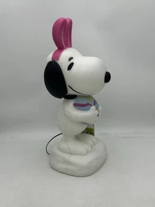 Snoopy Peanuts Ostern Blasform Hase 2025 Tischplatte Batterie beleuchtet LED 14" NEU - Bild 1 von 7