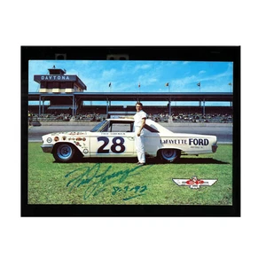 Fred Lorenzen Nascar Autogramm signed #28 Ford Auto (außerhalb des Autos) Postkarte - Bild 1 von 2