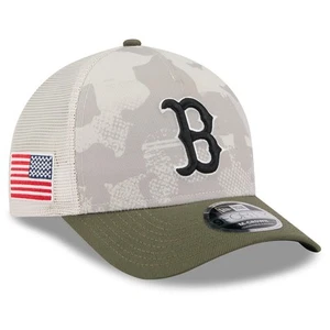 Men's New Era Light Beige/Olive Boston Red Sox 2025 Armed Forces Day 9FORTY - Picture 1 of 5
