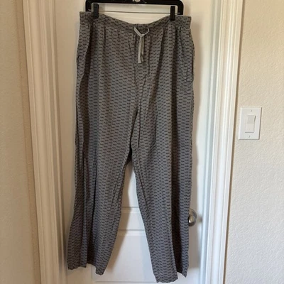 Pantalones de salón Michael Kors, gris/negro con logotipo para hombre talla XL Foto 1 de 4