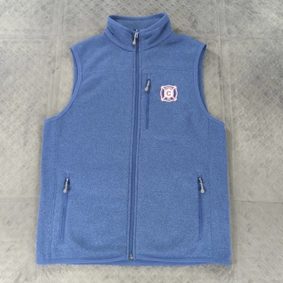 Vineyard Vines Chicago Fire FC Vest Full Zip MLS Pockets Sleeveless Men Small - Image 1 of 4