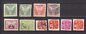 Tchécoslovaquie 1919-45 un lot de 10 timbres pour journaux /TE5242a - Imagen 1 de 1