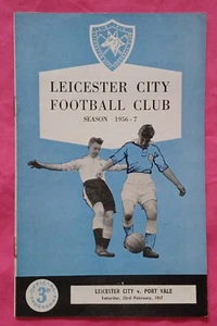 1956/57 LEICESTER CITY v PORT VALE DIVISION 2 23/02/1957 - Picture 1 of 3