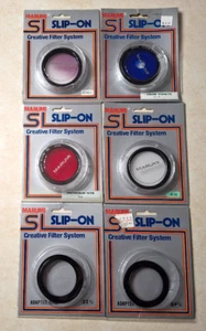 Vintage Marumi SL Slip-On Filters Adapter Rings Lot Japan Color Vignette Red NEW - Picture 1 of 6