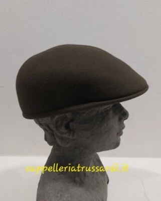 COPPOLA KANGOL BORSALINO FELTRO LANA VERDE LODEN MADE IN ITALY - Immagine 1 di 4