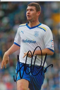 FOTO 6X4 FIRMADA A MANO POR ANTHONY GERRARD CARDIFF CITY 10. - Imagen 1 de 1