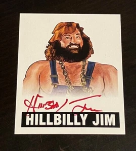 HILLBILLY JIM 2012 Leaf Originals Wrestling RED INK AUTO on card - Picture 1 of 3