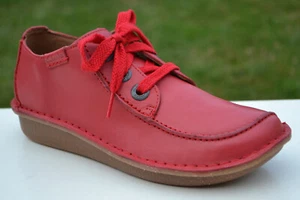 Clarks Damenschuhe FUNNY DREAM Rot Leder UK 3,5 / EU 36 - Bild 1 von 8