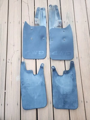 1995-2004 TOYOTA TACOMA MUD FLAPS SPLASH GUARDS FRONT/REAR RIGHT LEFT w/Brackets - Image 1 of 4