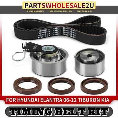 6Pcs New Timing Belt Kit for Hyundai Elantra 2006-2012 Tucson 2006-2009 Kia Soul - Image 1 of 4