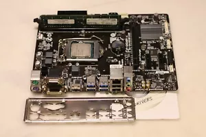 Placa madre Intel GIGABYTE GA-H81M-S2H, Rev:1.0 LGA1150 + CPU 3.2 GHz + 2Gb + E/S - Imagen 1 de 10