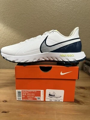 NEW Nike React Infinity Pro Wide White Valerian Blue Golf Shoes Men's Size 10.5 - Image 1 of 4