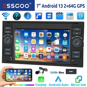 DAB+ 64G Android 14 Autoradio Carplay NAVI RDS Für Ford Focus S Max Transit Kuga - Bild 1 von 15