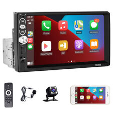 Produktbild - Single 1DIN 7" Autoradio mit Apple CarPlay FM Bluetooth USB TouchScreen + Kamera