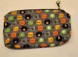 OOAK Small Makeup Zippered Bag Halloween Spooki Boo Ghost Theme Handmade 5"x 9" - Picture 1 of 6