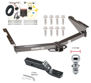 Trailer Tow Hitch For 12-22 Nissan NV1500 NV2500 NV3500 w/ Wiring + 1-7/8" Ball - Picture 1 of 8