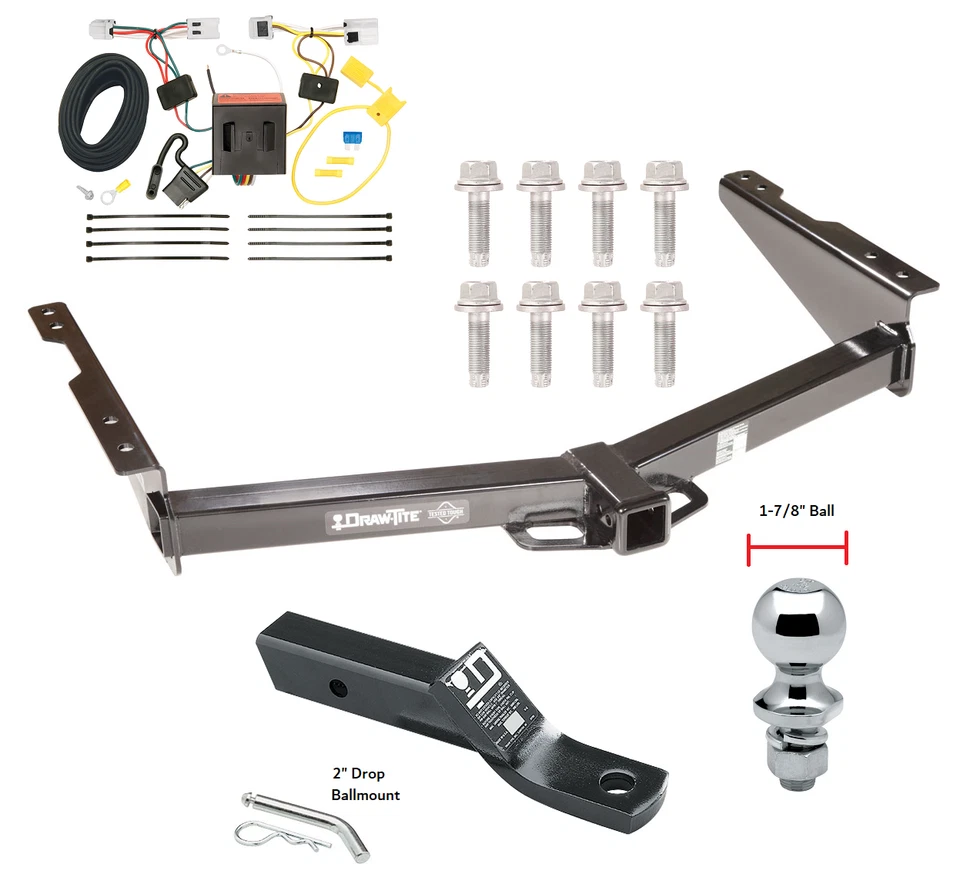 Engate de reboque de reboque para 12-22 Nissan NV1500 NV2500 NV3500 com fiação + bola de 1-7/8" - Imagem 1 de 1