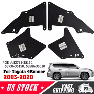 4 Mud Liner Splash Flaps Fender Seals Inner For Toyota 4Runner 03-20 Apron - Picture 1 of 6