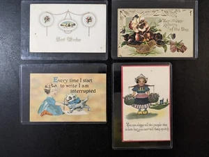 Antique Postcards 1 Hand Stamped - Picture 1 of 10